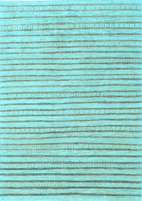 Solid Light Blue Modern Rug, con277lblu