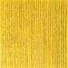 Square Solid Yellow Modern Rug, con277yw