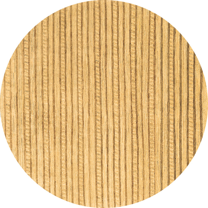 Round Solid Brown Modern Rug, con277brn