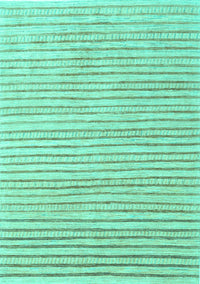 Solid Turquoise Modern Rug, con277turq