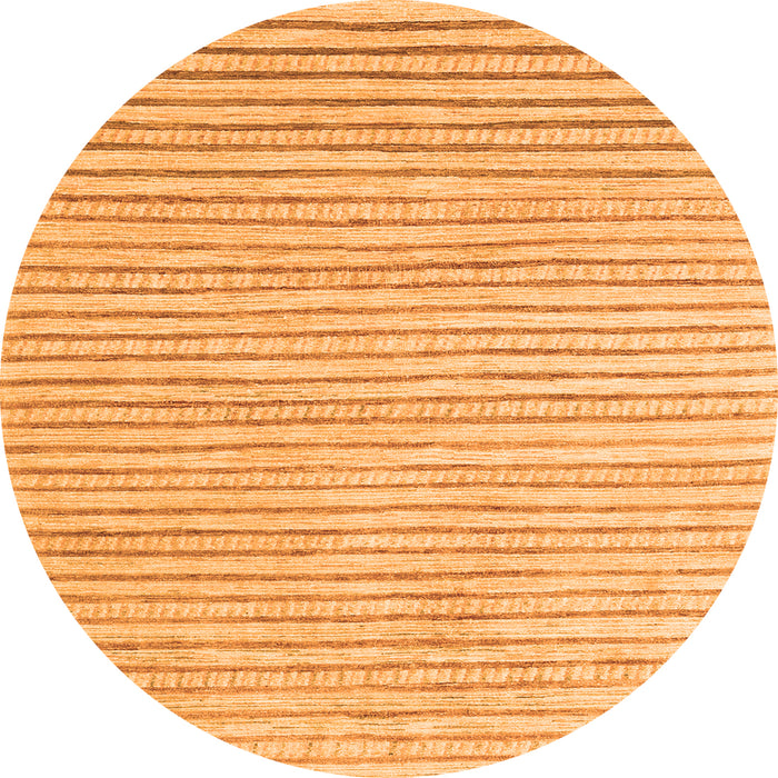 Square Solid Orange Modern Rug, con277org