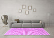 Machine Washable Solid Purple Modern Area Rugs in a Living Room, wshcon277pur