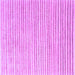 Square Machine Washable Solid Purple Modern Area Rugs, wshcon277pur