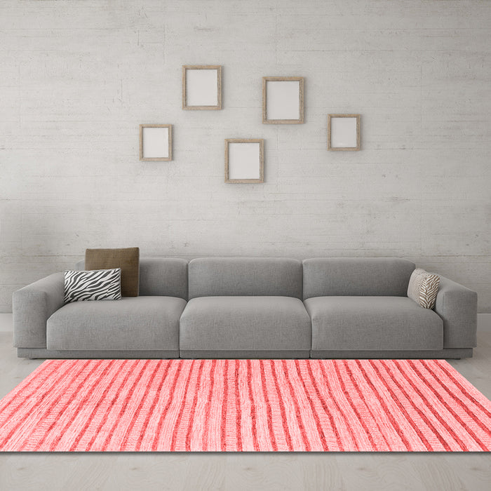 Modern Red Washable Rugs