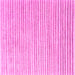 Square Machine Washable Solid Pink Modern Rug, wshcon277pnk