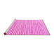 Sideview of Machine Washable Solid Pink Modern Rug, wshcon277pnk