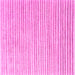 Square Solid Pink Modern Rug, con277pnk