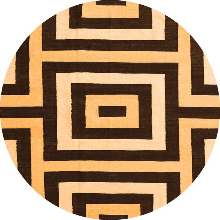 Machine Washable Abstract Orange Contemporary Area Rugs, wshcon2780org