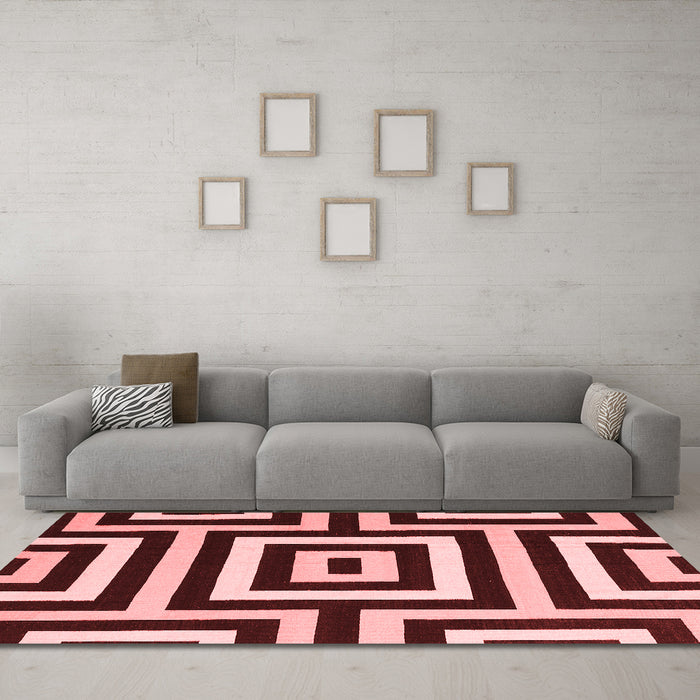 Contemporary Red Washable Rugs
