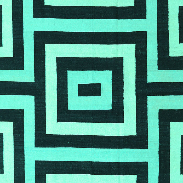 Abstract Turquoise Contemporary Rug, con2780turq