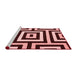 Contemporary Red Washable Rugs