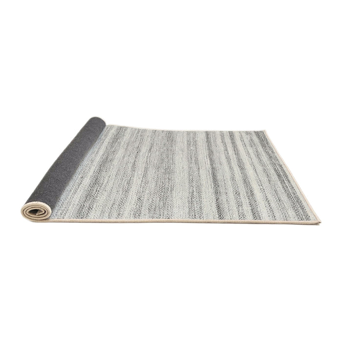 Thickness of Contemporary Silver Pink Solid Rug, con2781