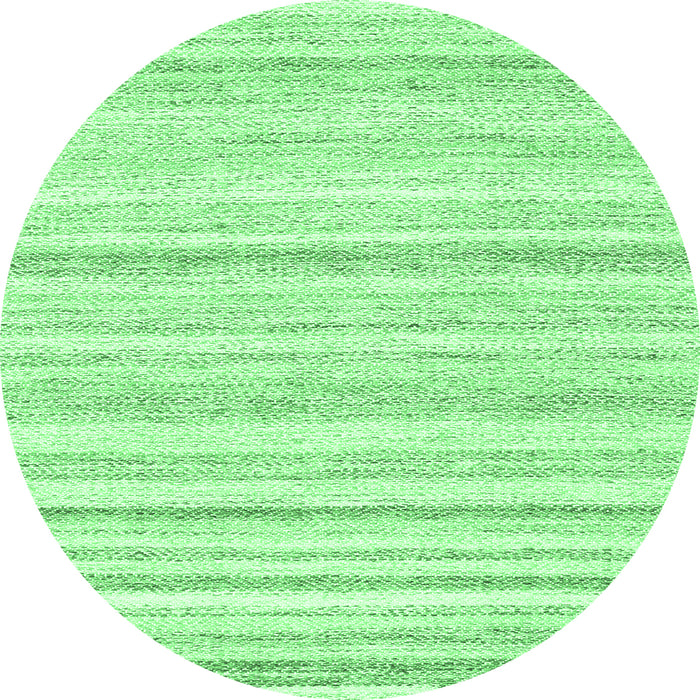Round Solid Emerald Green Modern Rug, con2781emgrn