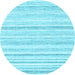 Round Solid Light Blue Modern Rug, con2781lblu