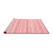 Modern Red Washable Rugs