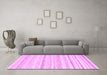 Machine Washable Solid Pink Modern Rug in a Living Room, wshcon2781pnk