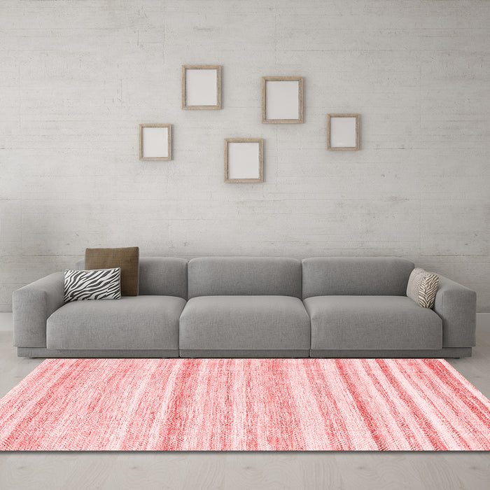 Modern Red Washable Rugs