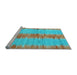 Sideview of Machine Washable Abstract Light Blue Contemporary Rug, wshcon2782lblu