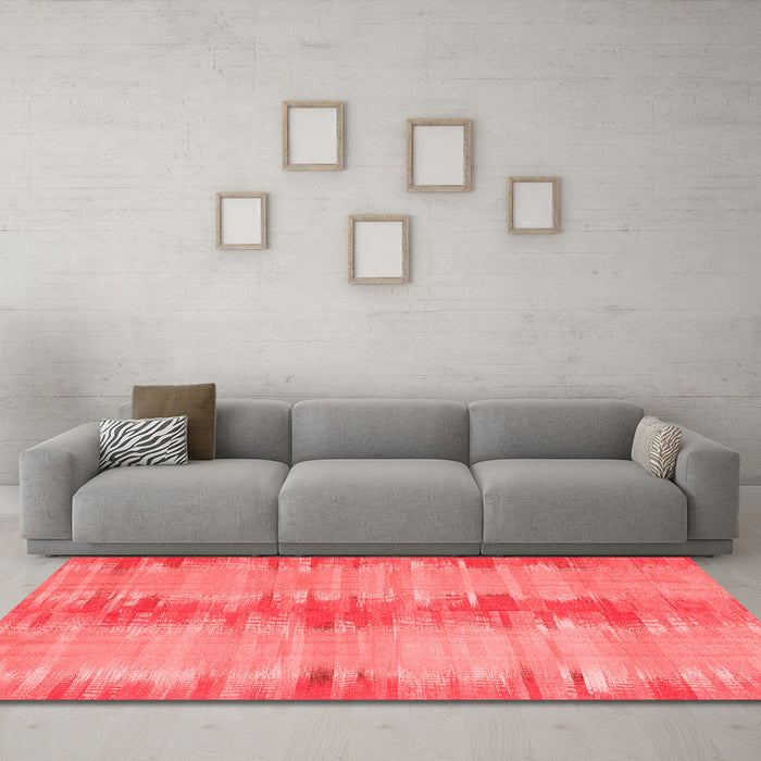 Contemporary Red Washable Rugs