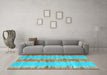 Machine Washable Abstract Light Blue Contemporary Rug in a Living Room, wshcon2782lblu