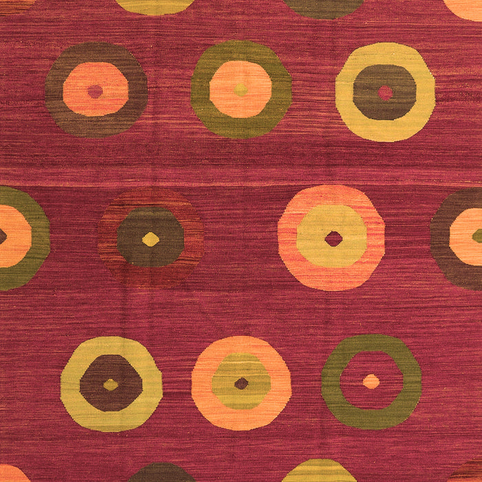 Abstract Orange Contemporary Rug, con2783org