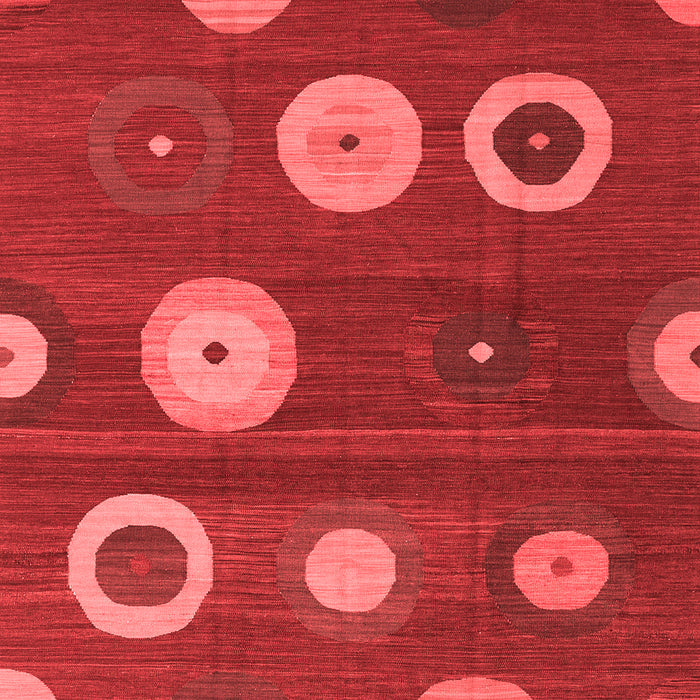 Machine Washable Abstract Red Contemporary Rug, wshcon2783red