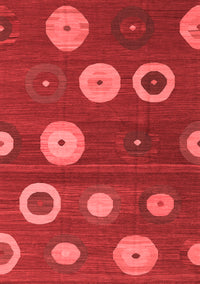 Abstract Red Contemporary Rug, con2783red