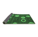 Sideview of Abstract Emerald Green Contemporary Rug, con2783emgrn