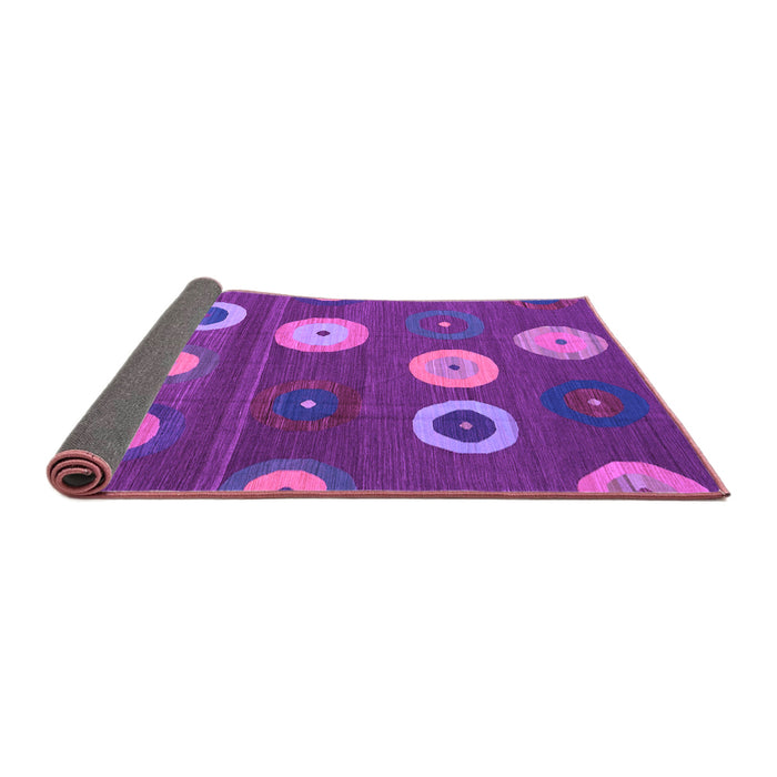 Sideview of Abstract Purple Contemporary Rug, con2783pur