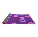 Sideview of Abstract Purple Contemporary Rug, con2783pur