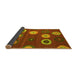 Sideview of Abstract Yellow Contemporary Rug, con2783yw