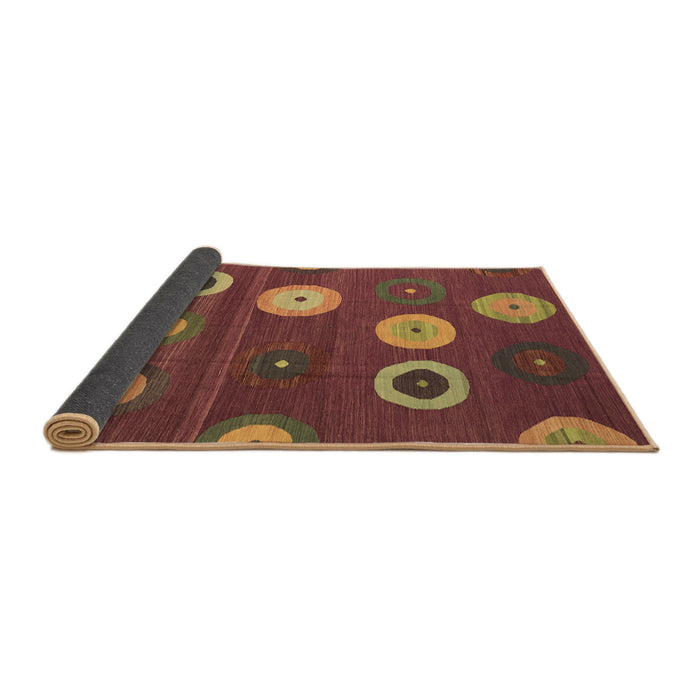 Sideview of Abstract Brown Contemporary Rug, con2783brn