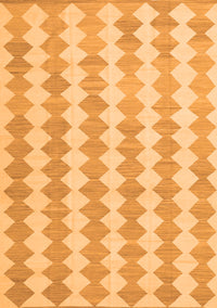 Abstract Orange Contemporary Rug, con2784org