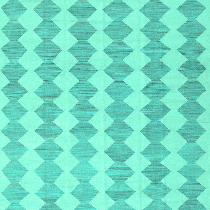 Machine Washable Abstract Turquoise Contemporary Area Rugs, wshcon2784turq