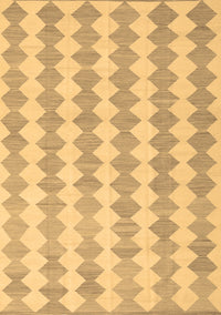 Abstract Brown Contemporary Rug, con2784brn