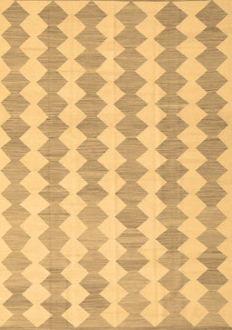 Abstract Brown Contemporary Rug, con2784brn