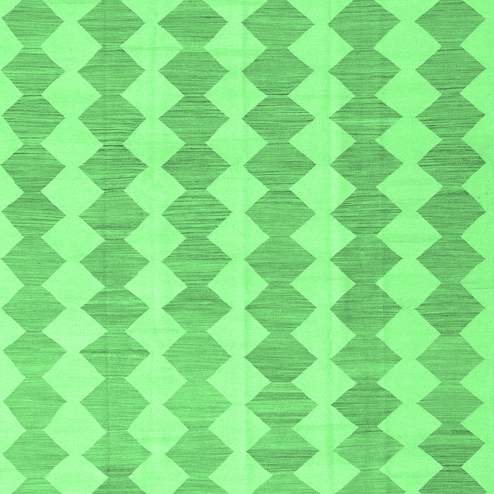 Machine Washable Abstract Emerald Green Contemporary Area Rugs, wshcon2784emgrn