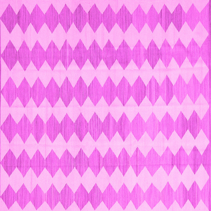 Square Machine Washable Abstract Pink Contemporary Rug, wshcon2784pnk
