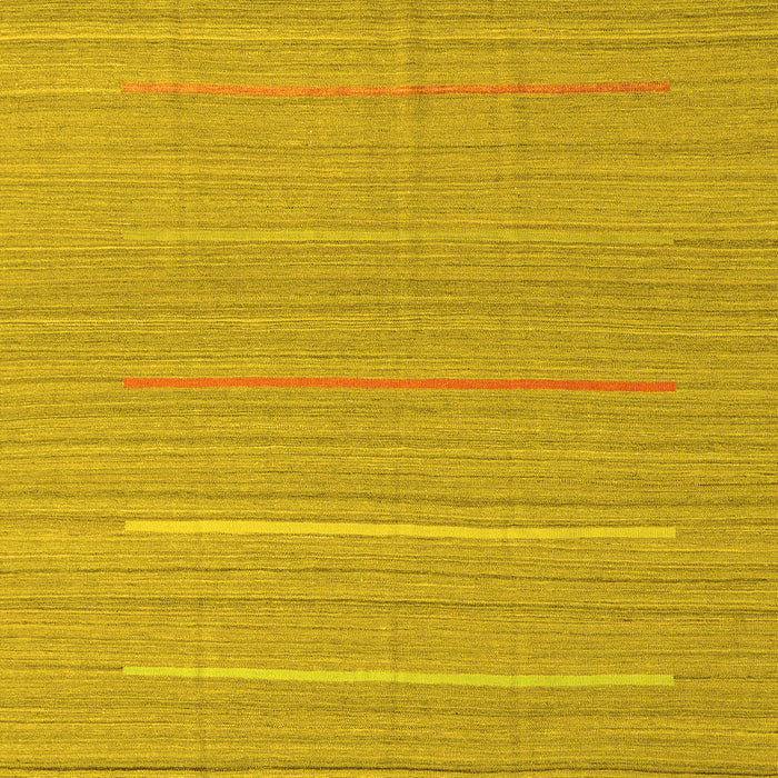 Abstract Yellow Contemporary Rug, con2785yw