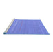 Sideview of Machine Washable Abstract Blue Contemporary Rug, wshcon2785blu