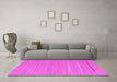 Machine Washable Abstract Pink Contemporary Rug in a Living Room, wshcon2785pnk