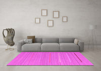 Machine Washable Abstract Pink Contemporary Rug, wshcon2785pnk