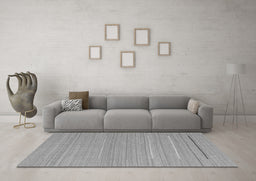 Machine Washable Abstract Gray Contemporary Rug in a Living Room,, wshcon2785gry