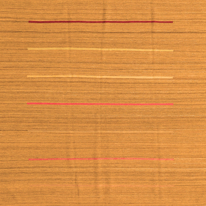 Serging Thickness of Abstract Orange Contemporary Rug, con2785org