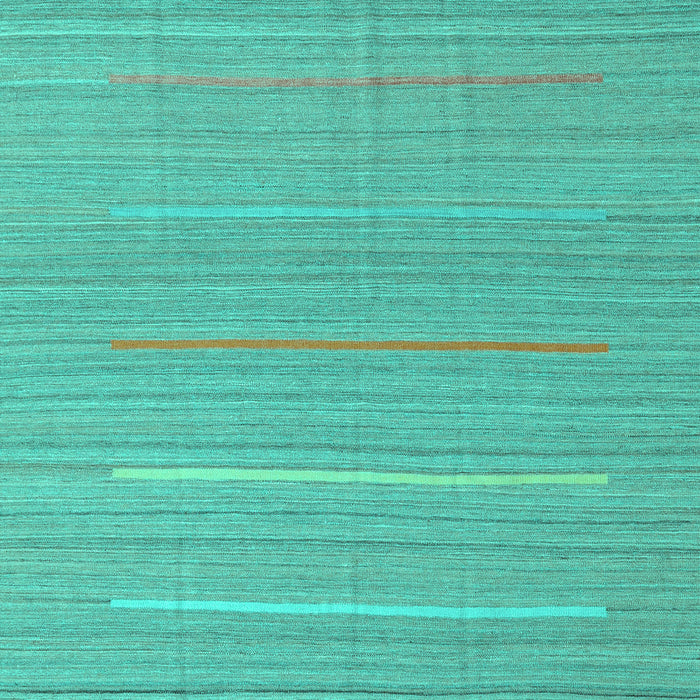 Abstract Turquoise Contemporary Rug, con2785turq