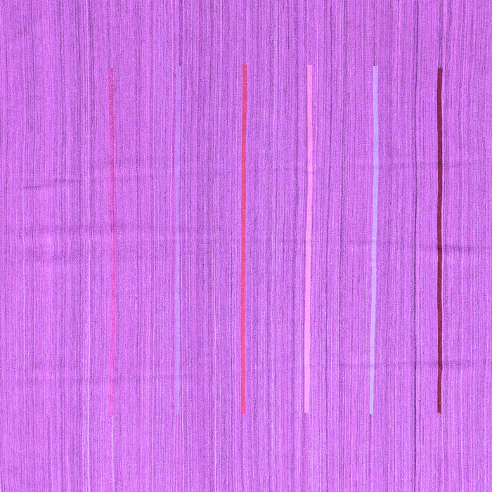 Square Abstract Purple Contemporary Rug, con2785pur