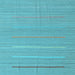 Square Abstract Light Blue Contemporary Rug, con2785lblu