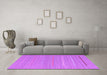 Machine Washable Abstract Purple Contemporary Area Rugs in a Living Room, wshcon2785pur