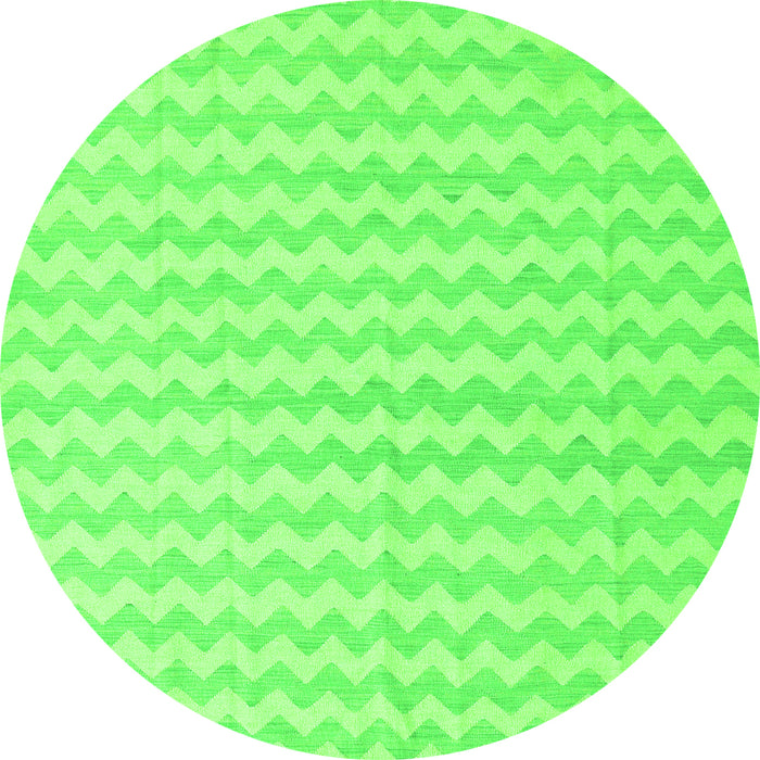 Square Solid Green Modern Rug, con2786grn