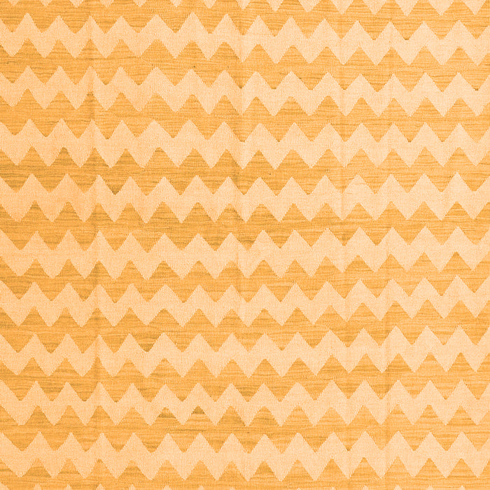 Serging Thickness of Machine Washable Solid Orange Modern Area Rugs, wshcon2786org